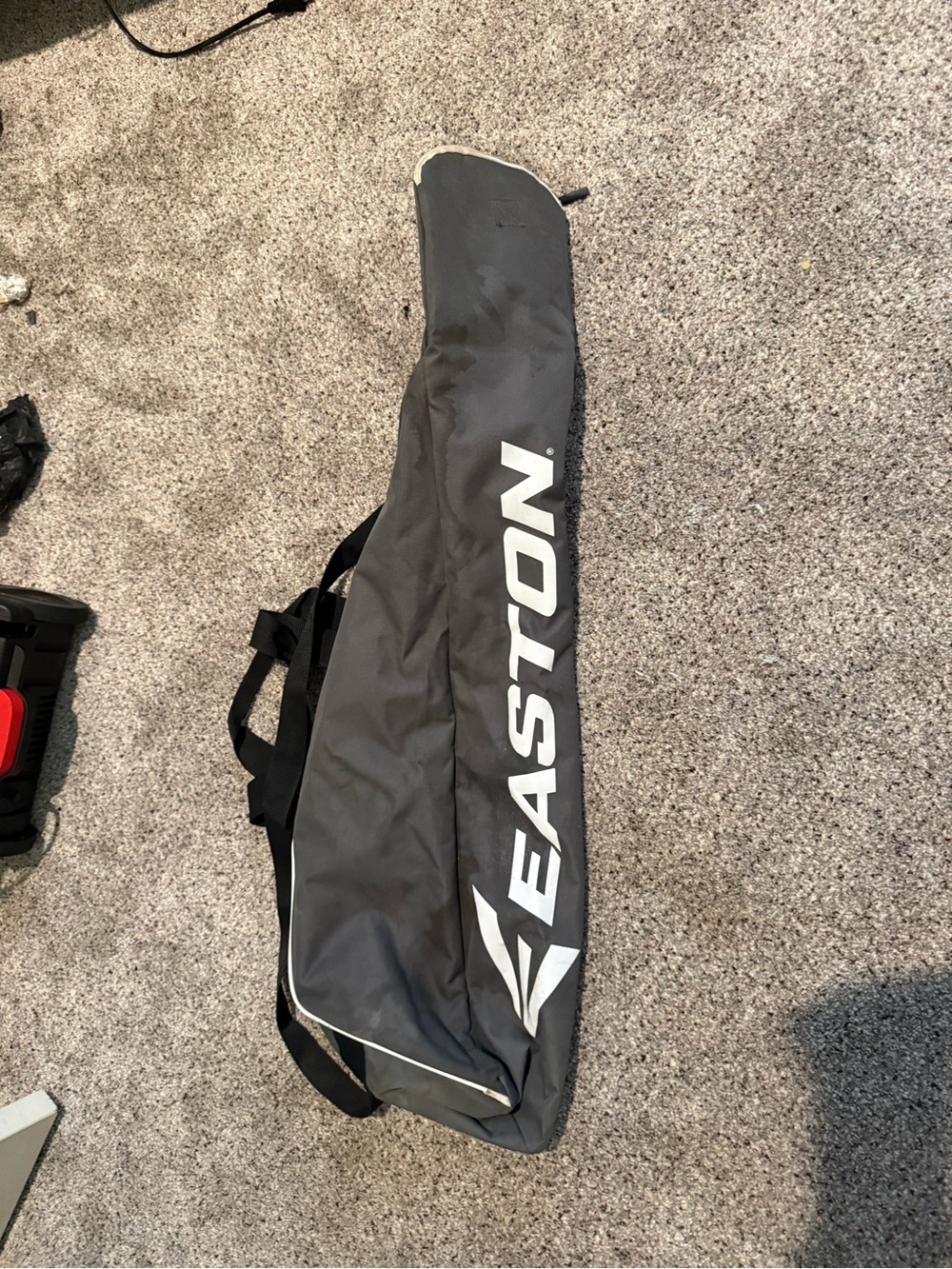 Easton bat carry bag in grey with white logo